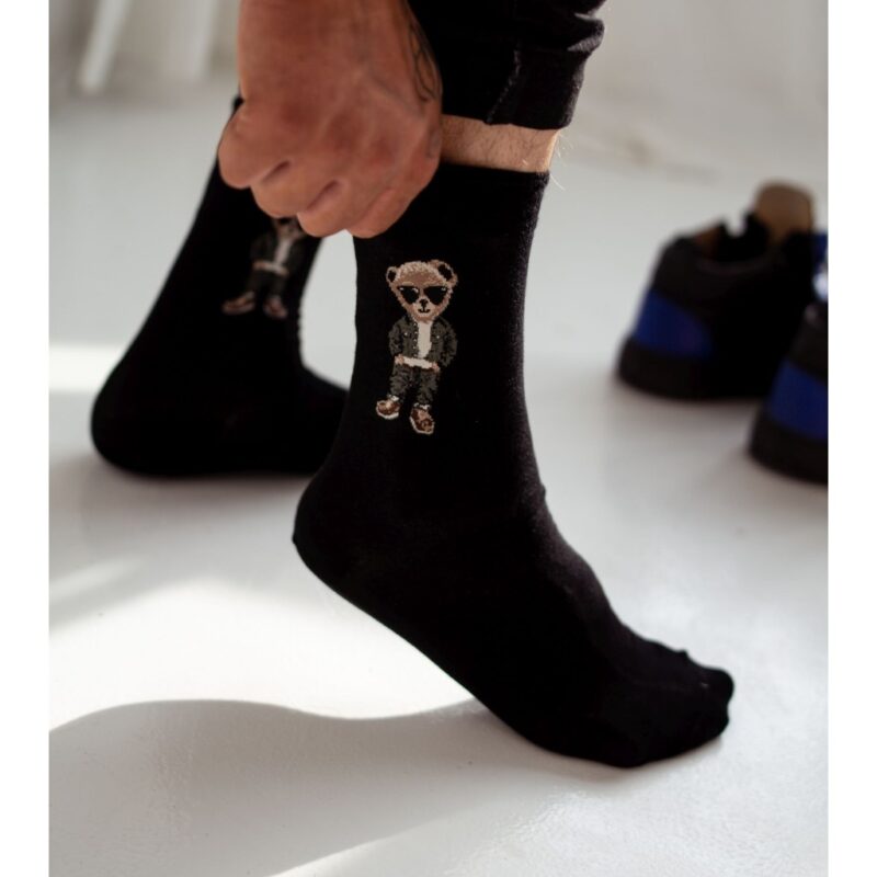 Skarpetki męskie MISIEK czarne 38-41 Produkt Polski