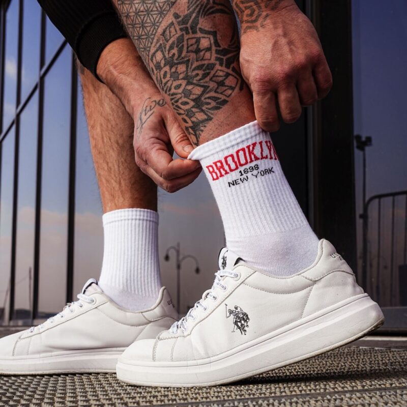 Skarpety męskie BROOKLYN białe 41-43 Produkt Polski