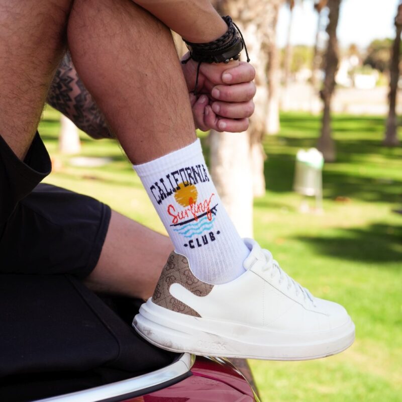 Skarpety męskie California białe 41-43 Produkt Polski