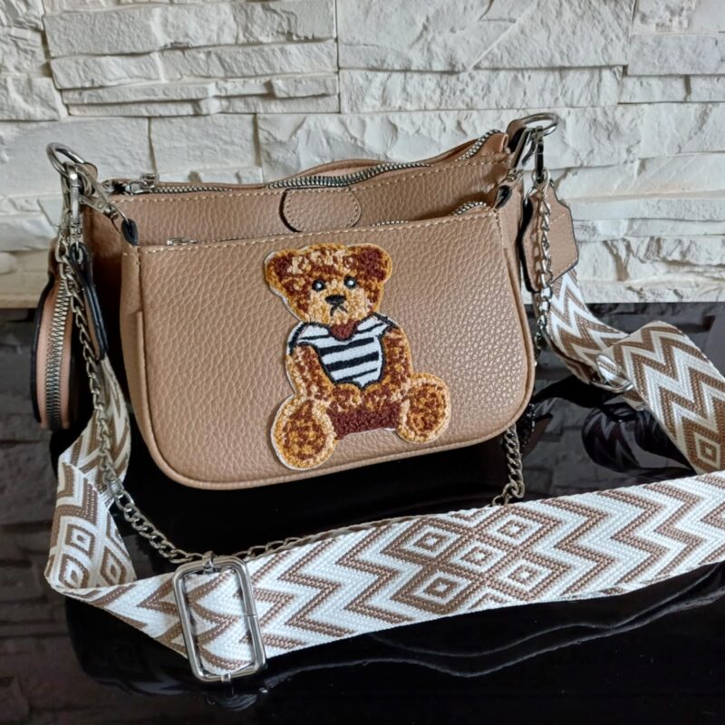 Cudna podwójna torebka z Misiem