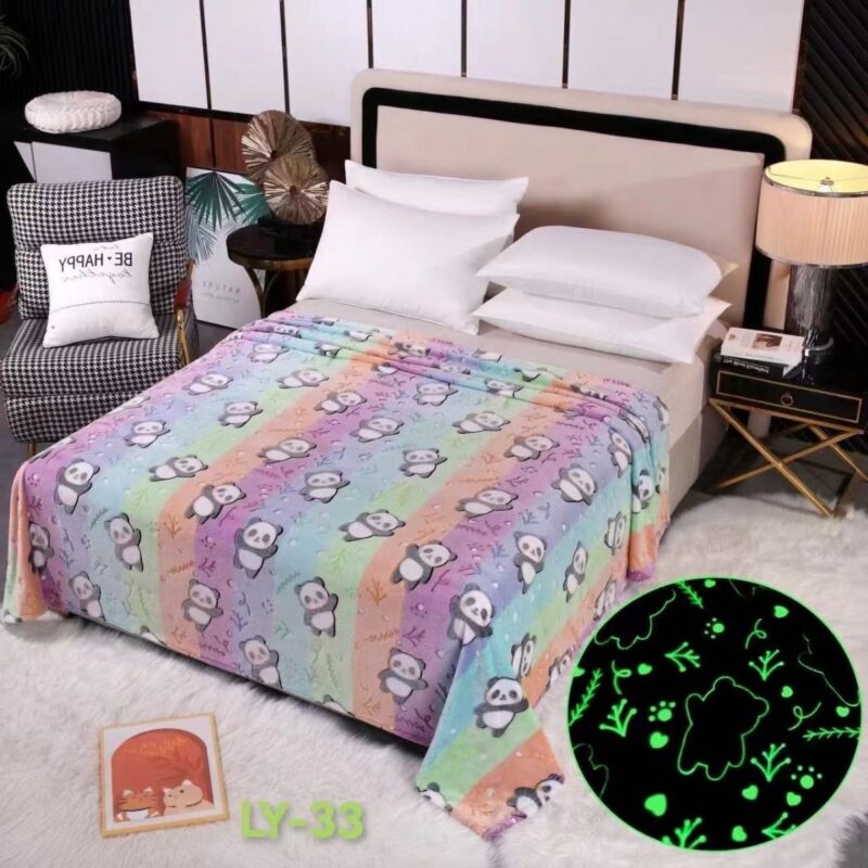 Kocyk świecący w ciemności 150x200cm Dragon PANDY