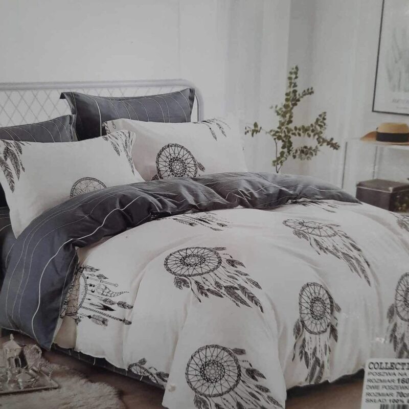 Komplet pościeli 3 częściowa 160/200 cm 100% BAWEŁNA łapacze snów