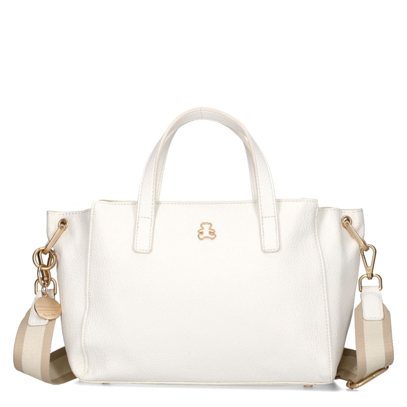 Torebka 2w1 z kosmetyczką LULU Castagnette_biała_