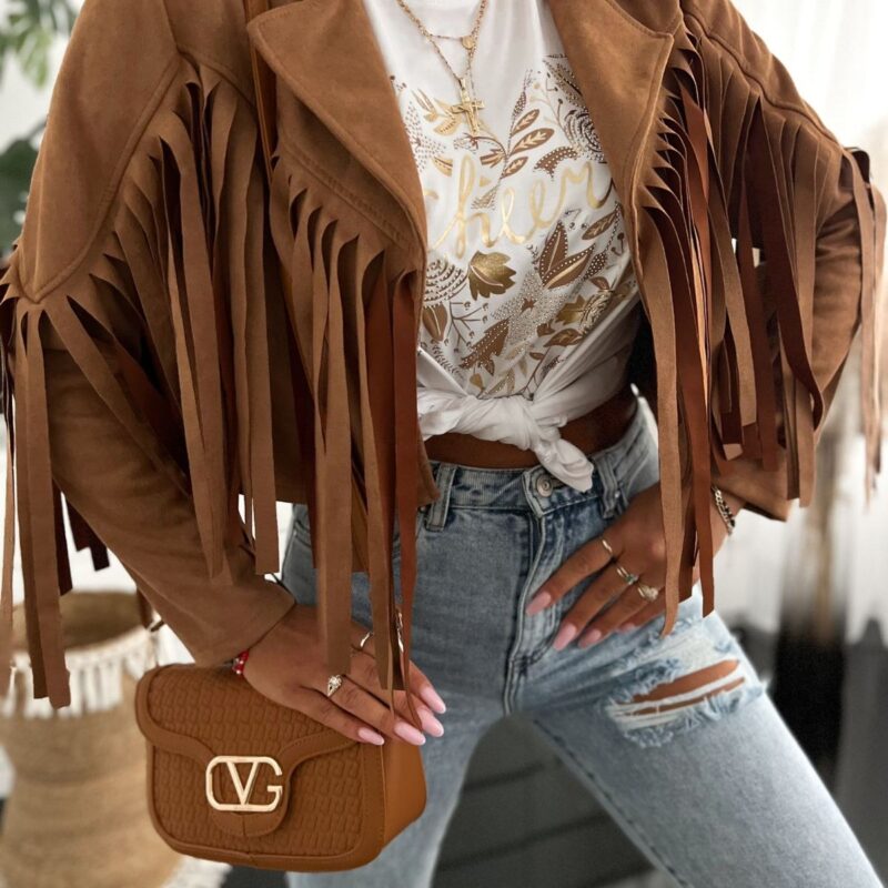 Ramoneska z frędzlami Zamszowa_boho_