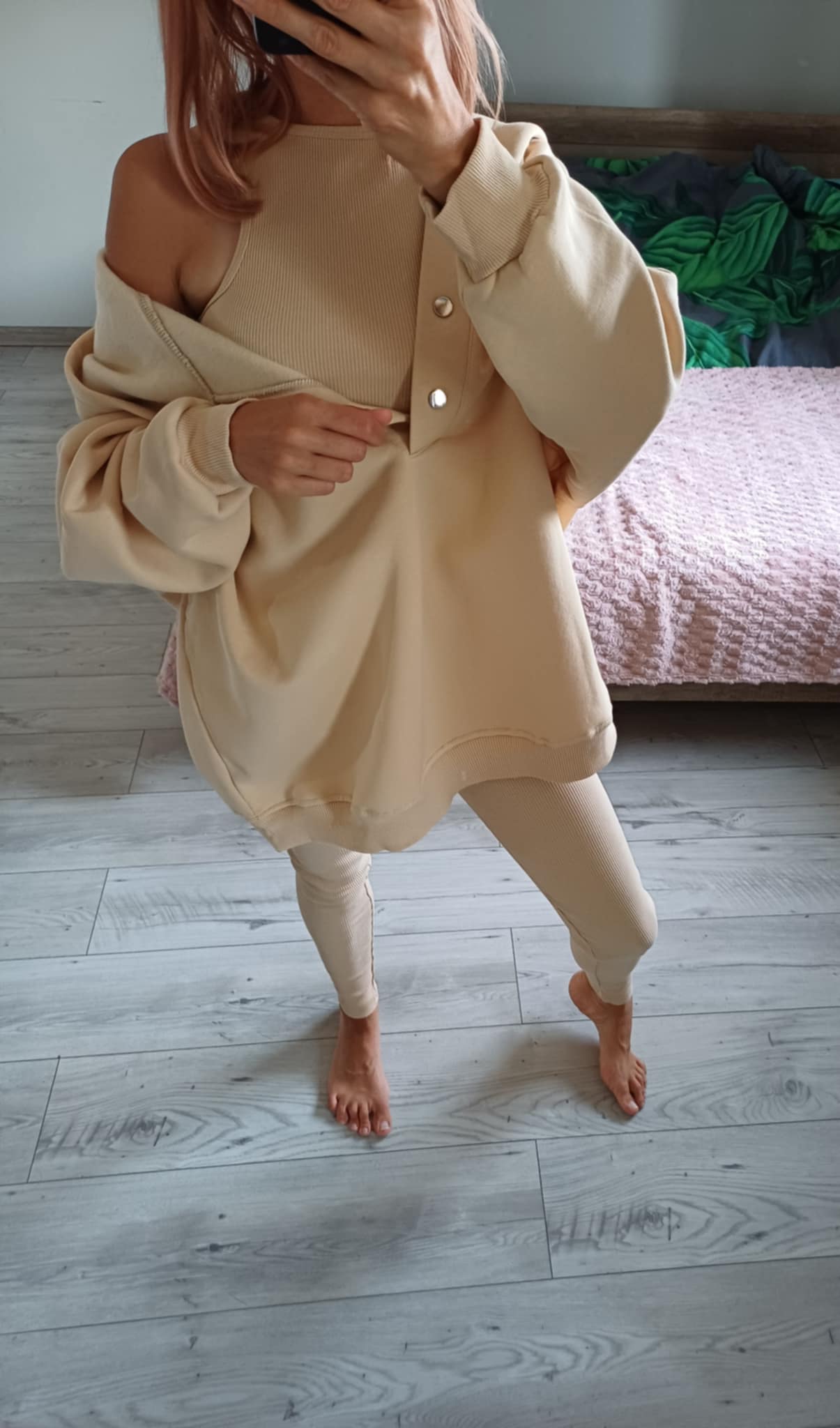 Komplet 3w1 BLUZA+TOP+LEGGINSY