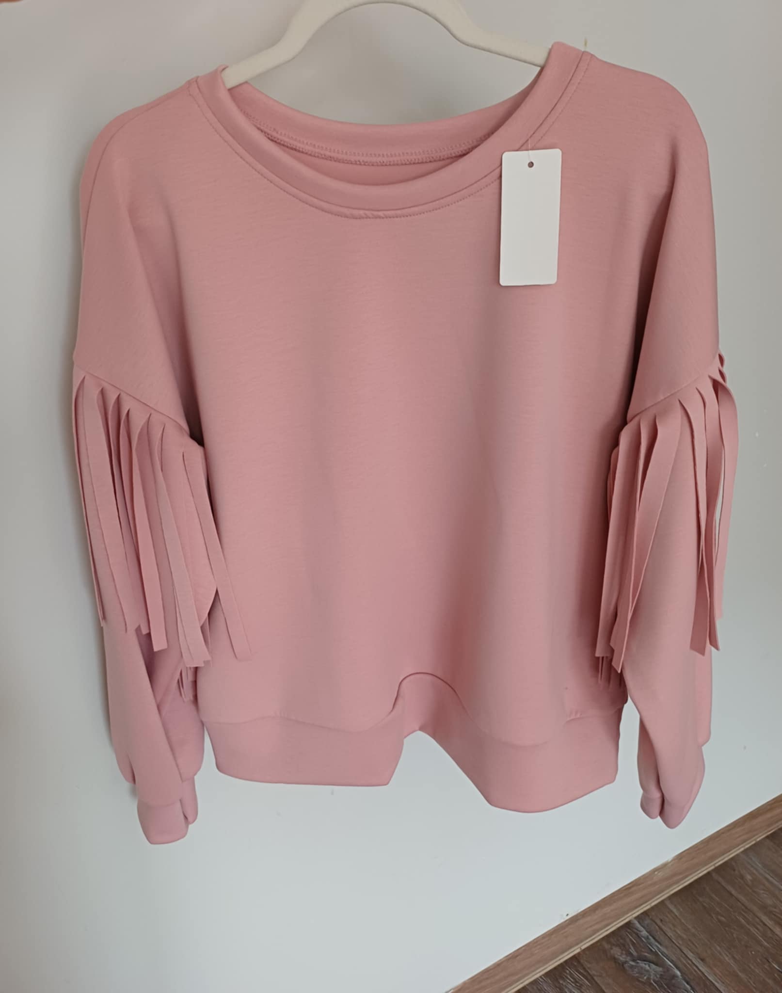 Bluza masełko z frędzlami na rękawach - Image 5