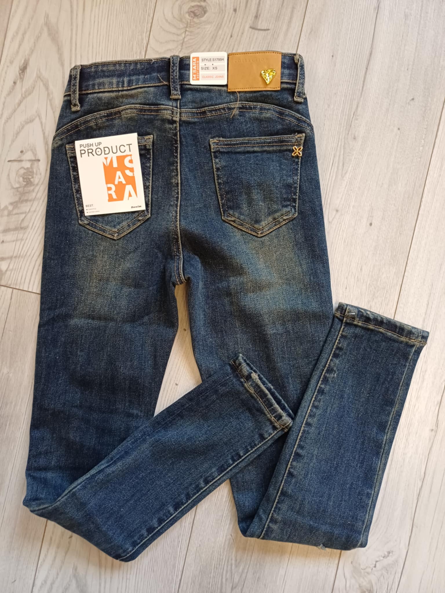 Spodnie jeansowe Rurki z przetarciami M'Sara - Image 7