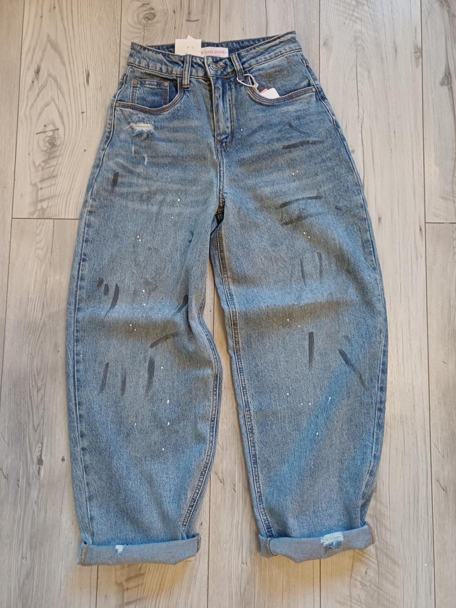 Genialne jeansy BALLOON_maziaje_M’SARA - Image 2