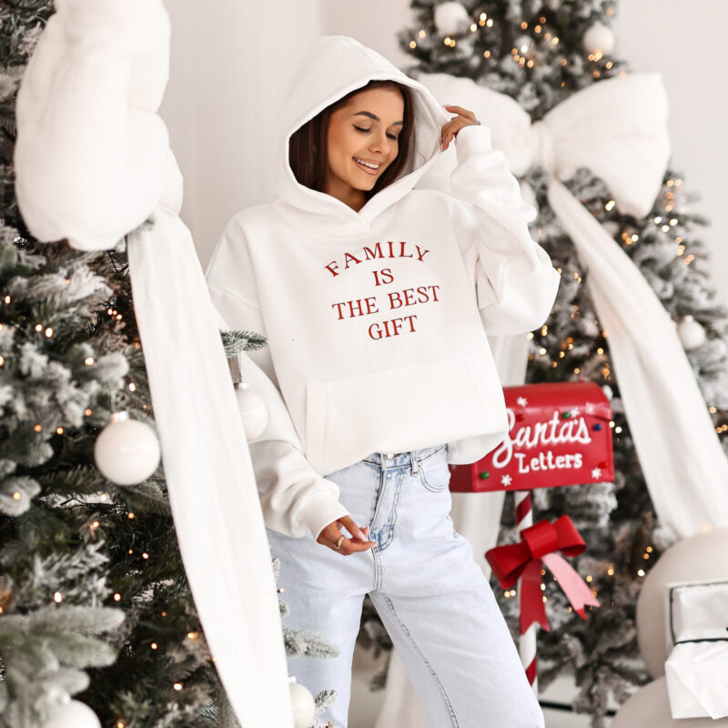 Bluza z kapturem FAMILY IS THE BEST GIFT