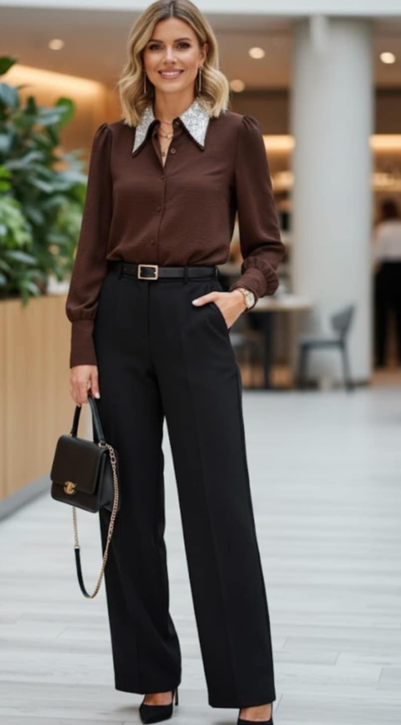 Elegancka koszula kołnierzyk Blink Blink - Image 6