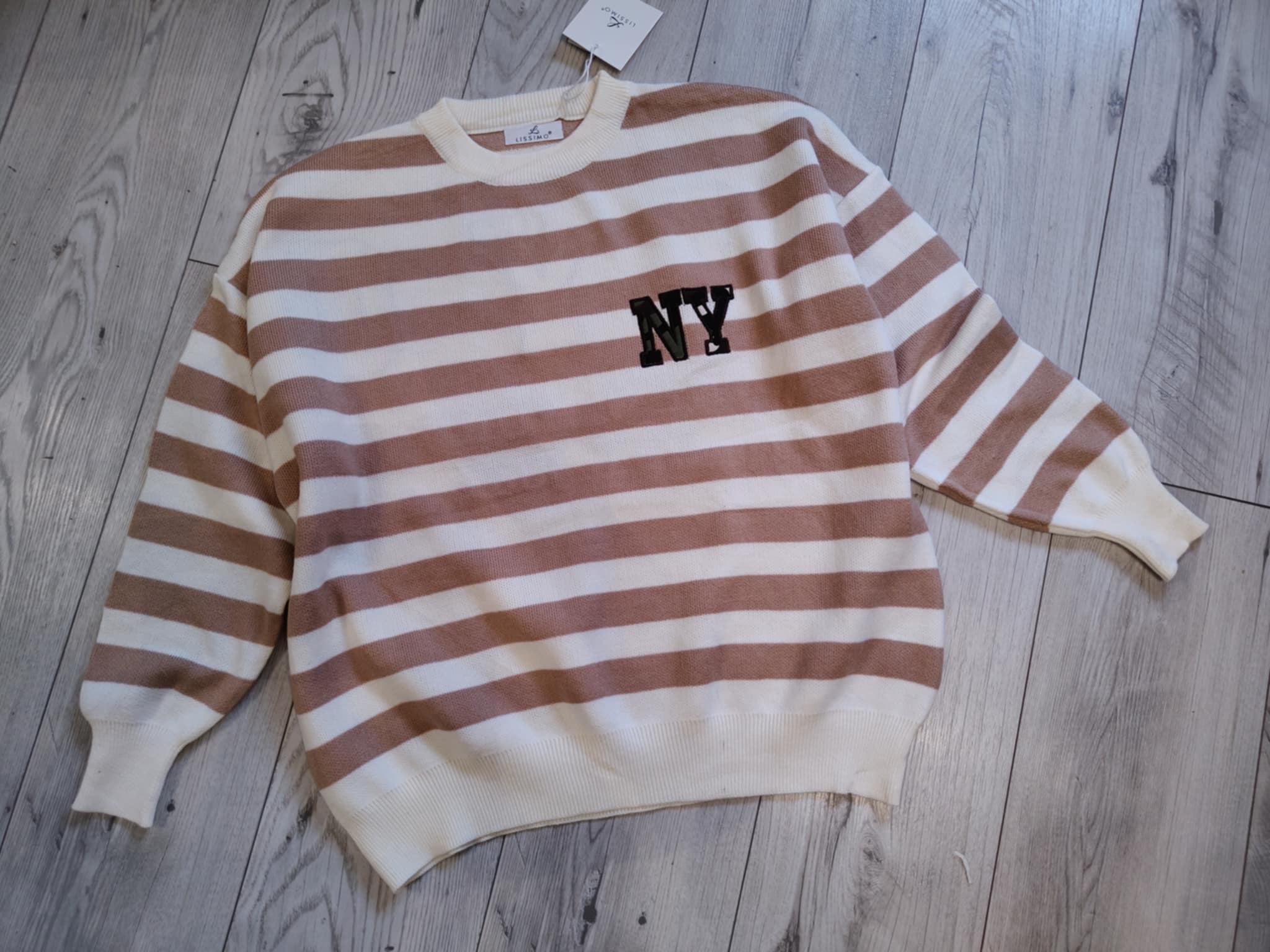 Mięciutki sweter w paski NEW YORK - Image 2