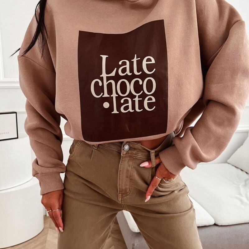Ocieplana bluza LATE CHOCOLATE_oversize_