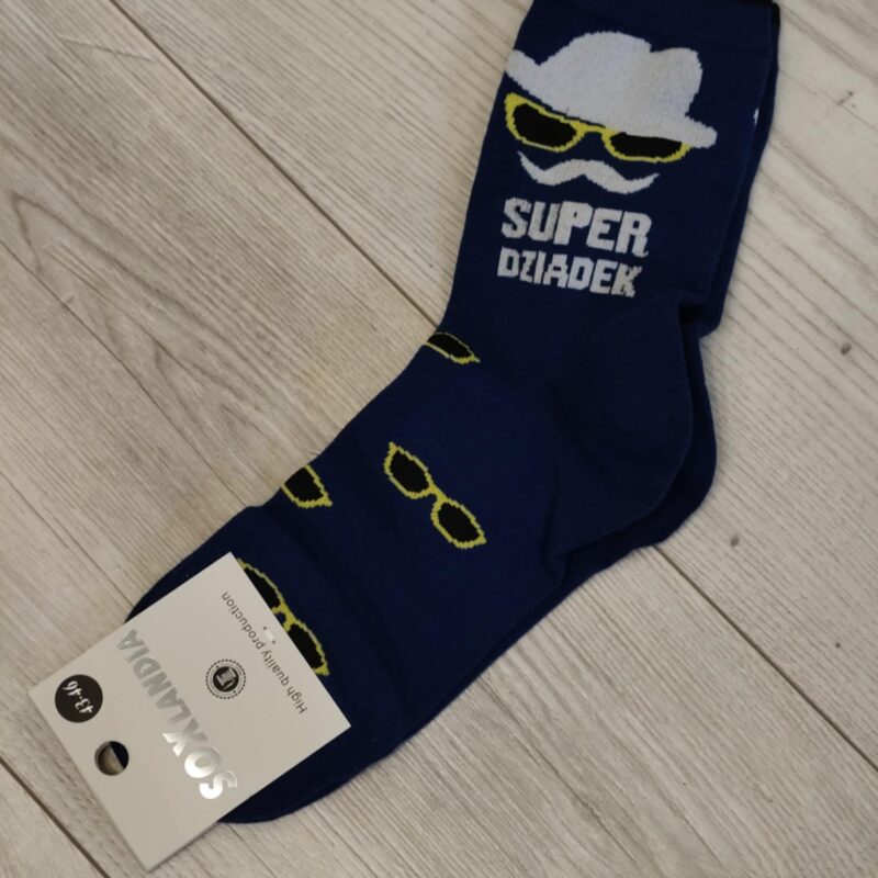 Skarpetki SUPER DZIADEK Rozmiar 43-46