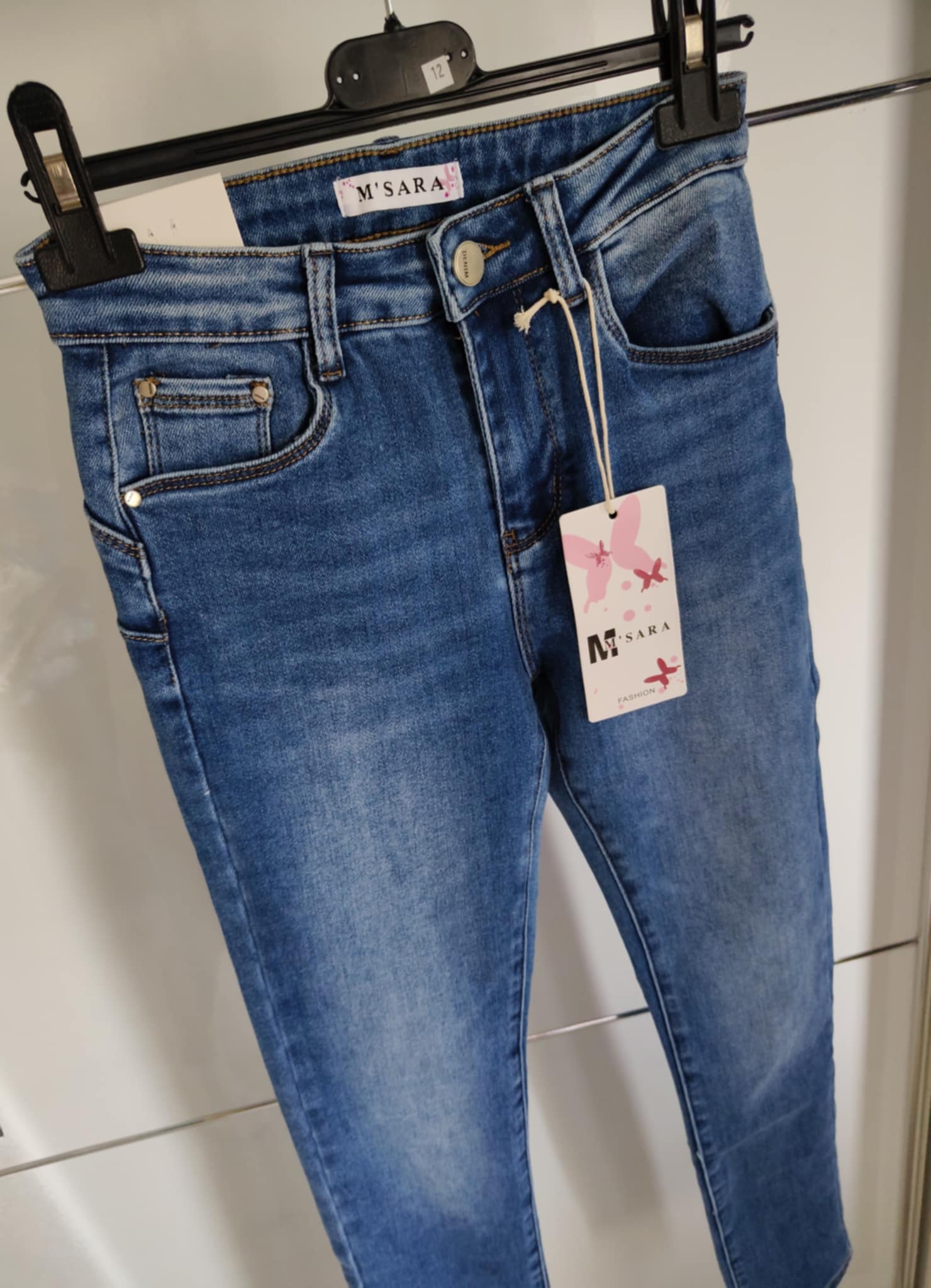 Wycierane jeansy M'Sara PUSH UP mega elastyczne - Image 3
