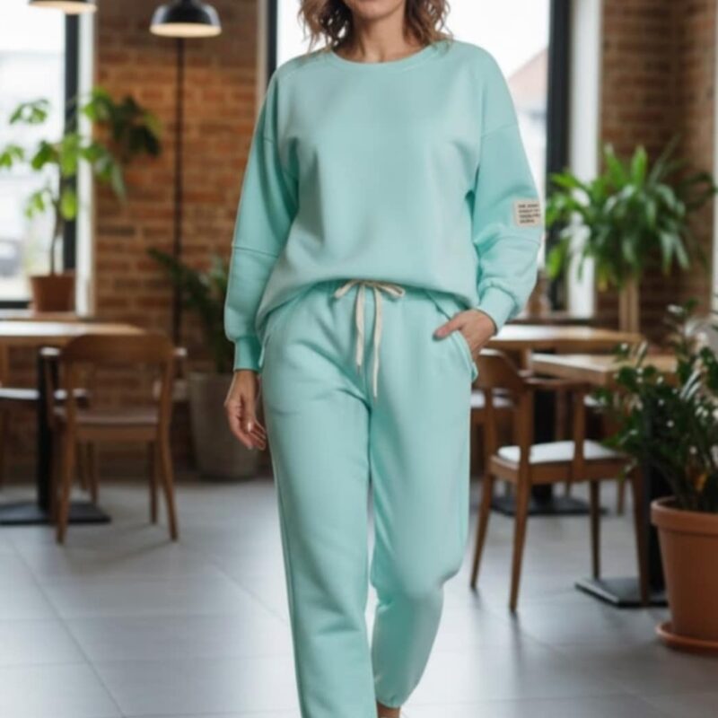 Wiosenny komplet dresowy z naszywką_masełko_