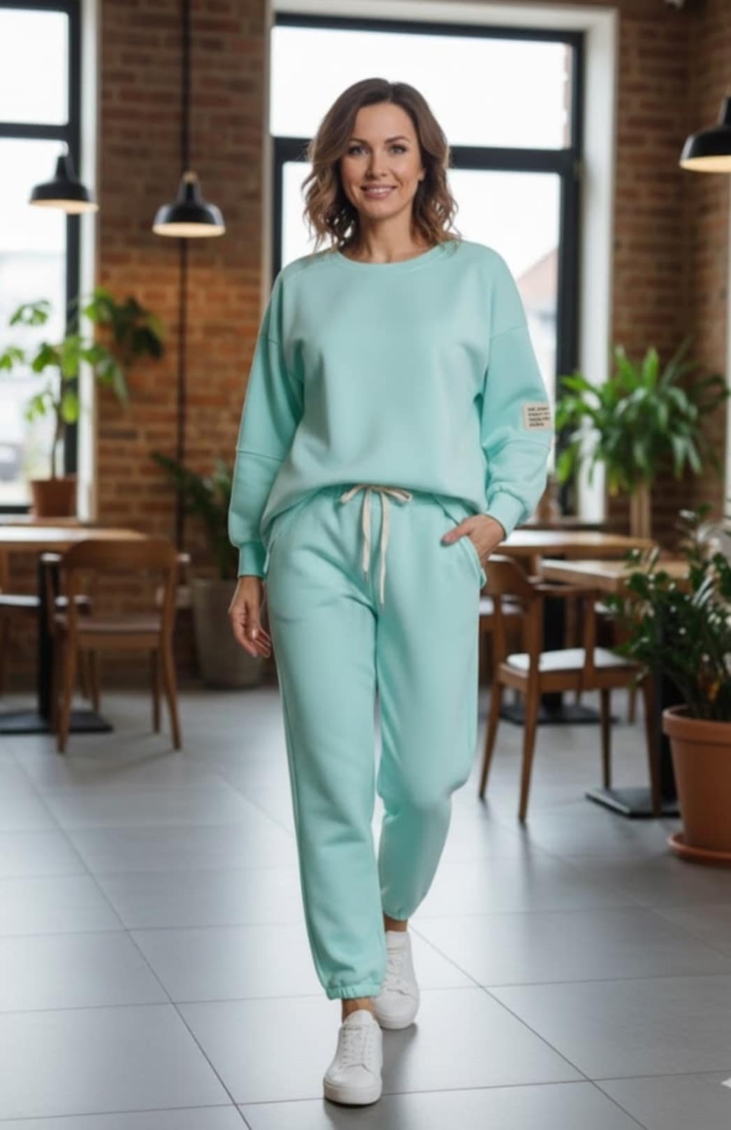 Wiosenny komplet dresowy z naszywką_masełko_