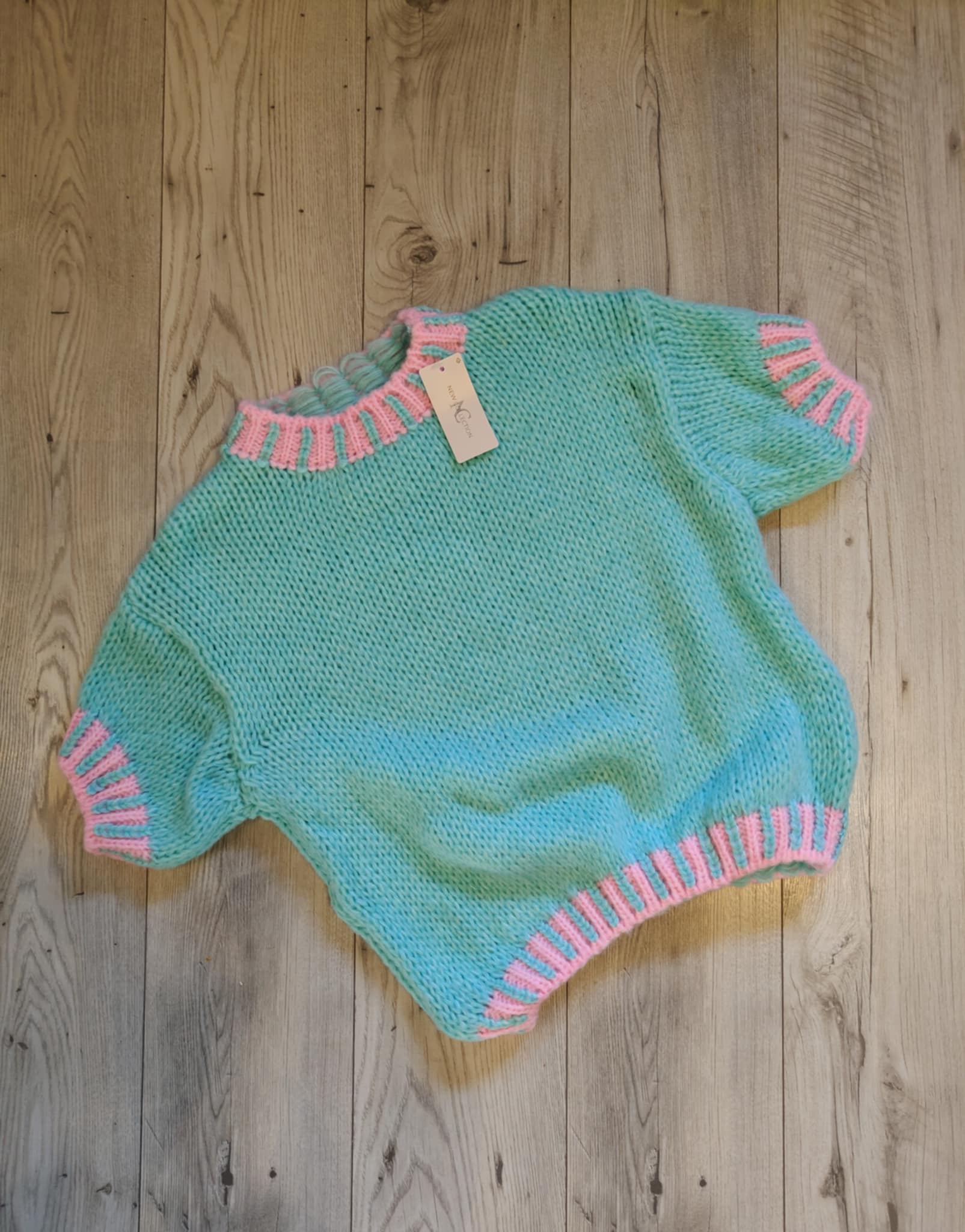 Piękny sweter krótki rękaw AURORA_wiosna_ - Image 5