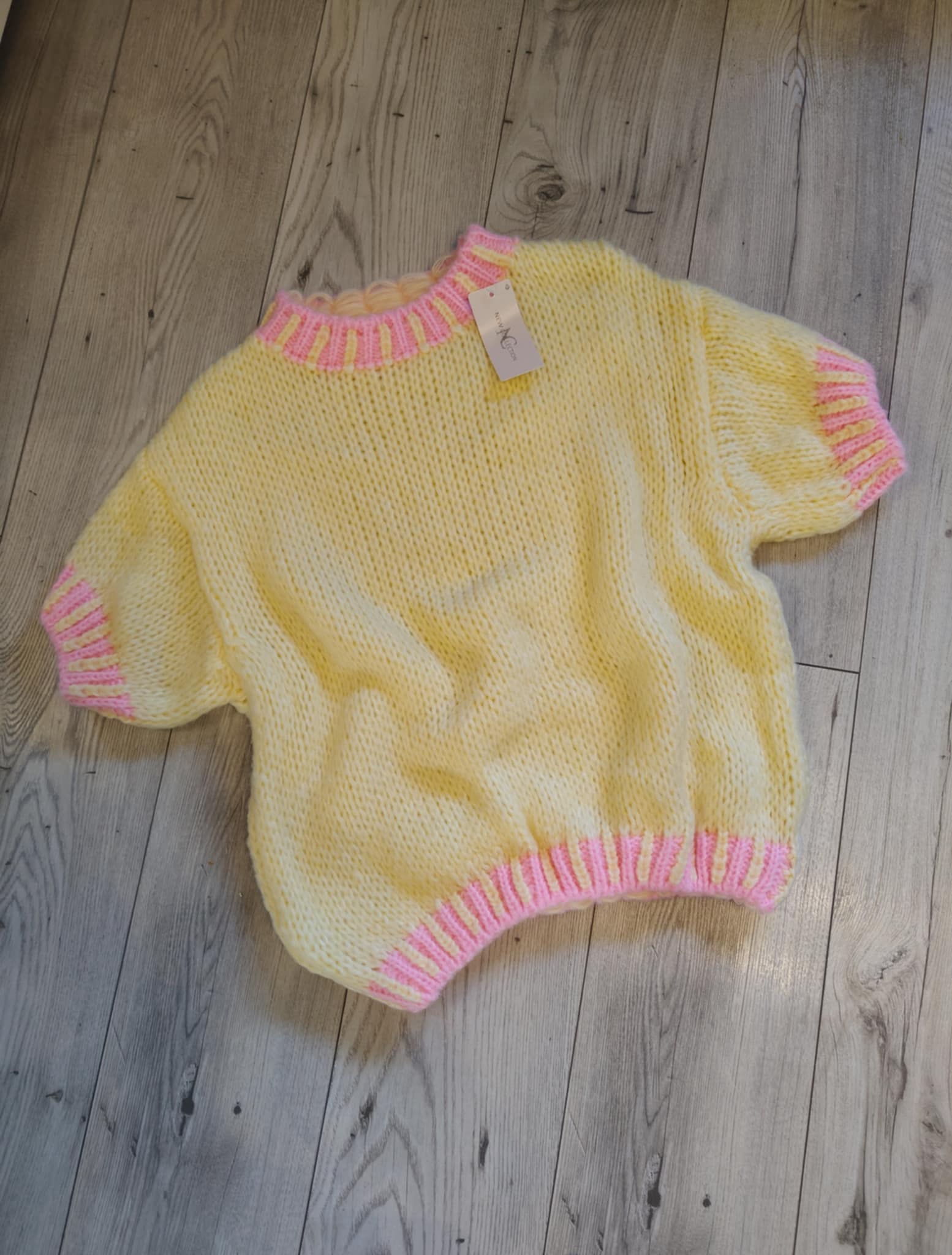 Piękny sweter krótki rękaw AURORA_wiosna_ - Image 4