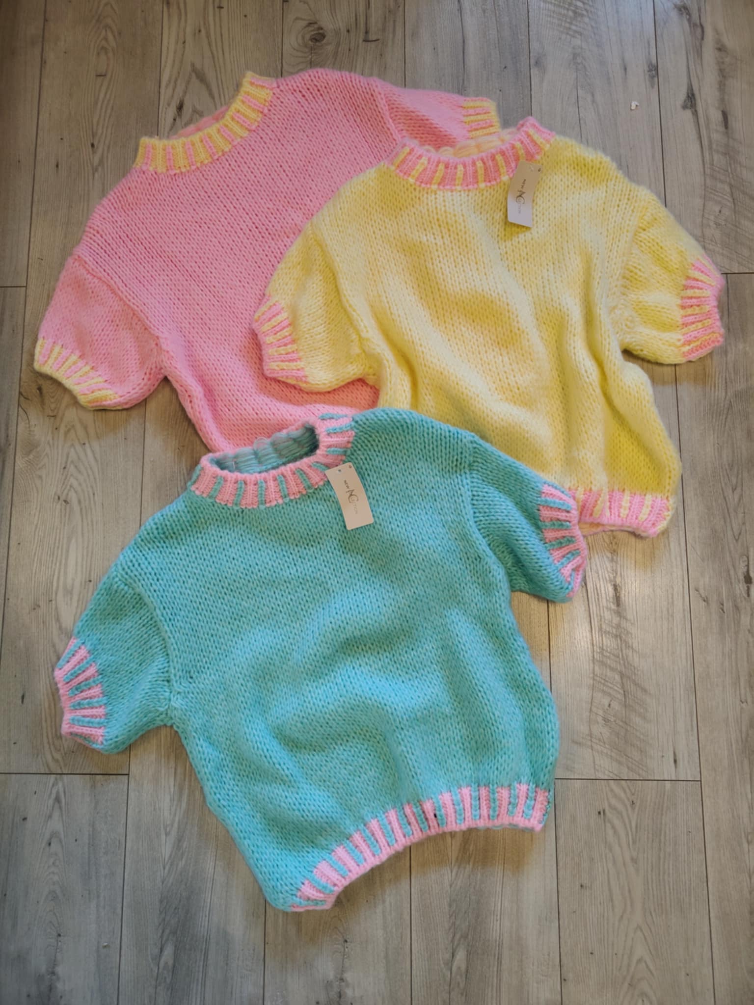 Piękny sweter krótki rękaw AURORA_wiosna_ - Image 2