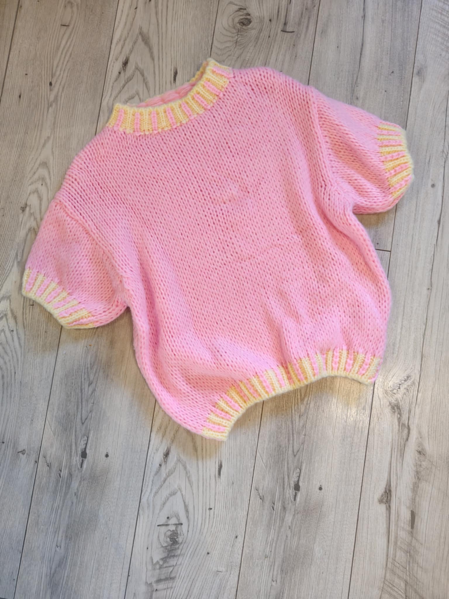 Piękny sweter krótki rękaw AURORA_wiosna_ - Image 6