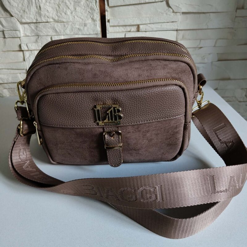 Torebka Listonoszka LAURA BIAGGI fango suede