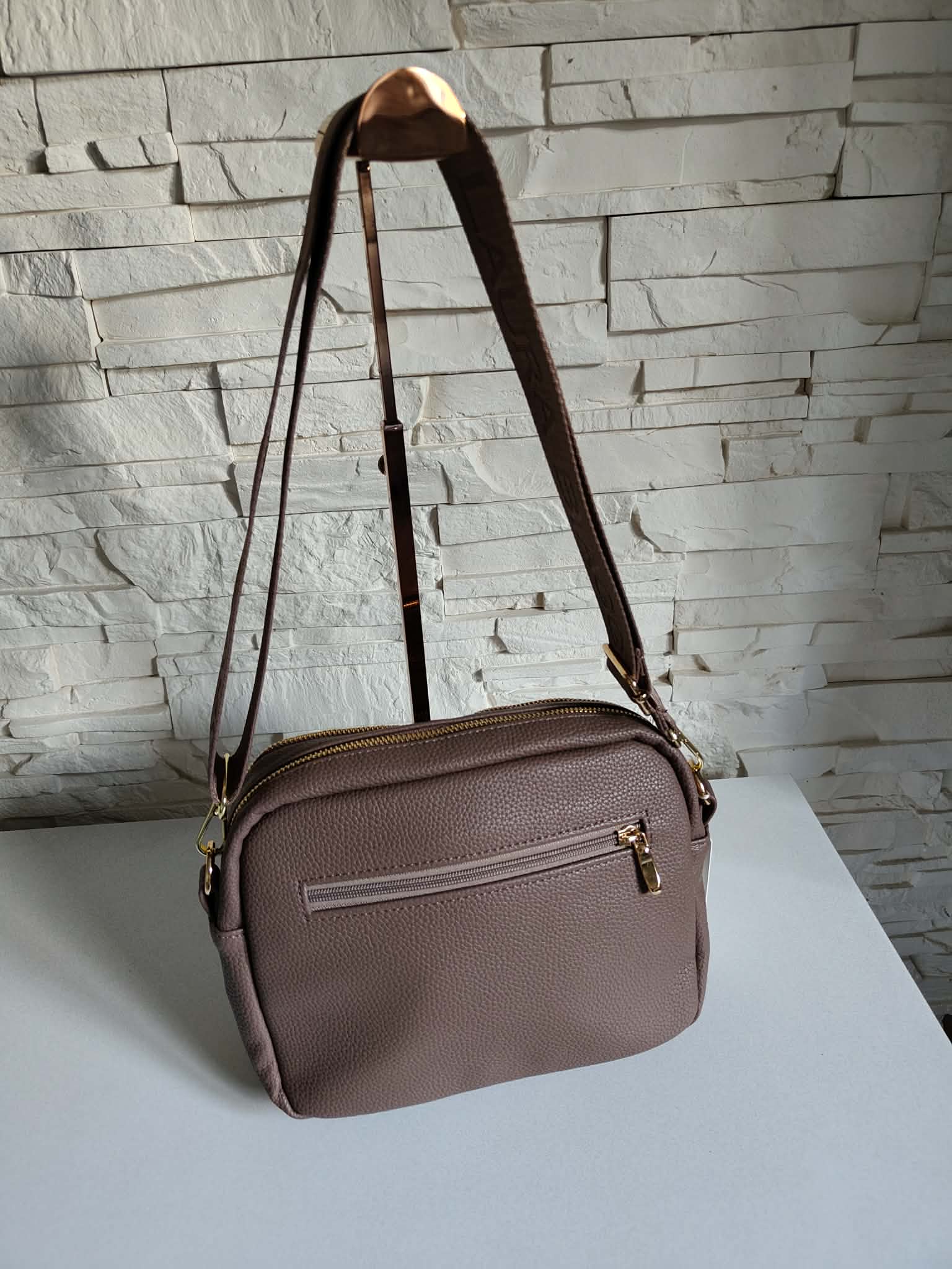 Torebka Listonoszka LAURA BIAGGI fango suede - obrazek 2
